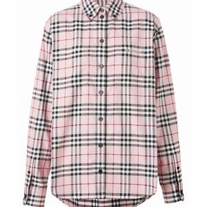 Burberry Pink Checkered Shirt